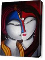 Krishna And Radha- Spiritual Fusion - Gallery Wrap Plus