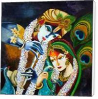 Immortal Love Krishna And Radha - Standard Wrap