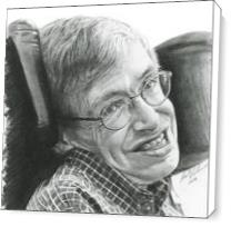 A Timeless Smile “Stephen Hawking“ - Standard Wrap