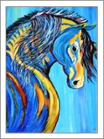 Blue Horse Indian - No-Wrap