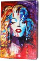 ART Marilyn Monroe Portrait Acrylic Painting On Canvas Modern Contemporary 40“x60“ ORIGINAL Ready To Hang By Kathleen Artist PRO - Gallery Wrap