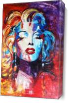 ART Marilyn Monroe Portrait Acrylic Painting On Canvas Modern Contemporary 40“x60“ ORIGINAL Ready To Hang By Kathleen Artist PRO - Gallery Wrap Plus