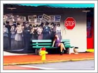Savanna Bus Stop Art - No-Wrap