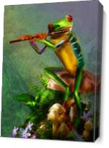 Flute Playing Frog